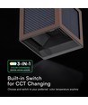 V-Tac 9W Solara vägglampa med sensor, CCT - IP65, Cortenfärgad, solcell