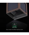 V-Tac 9W Solara vägglampa med sensor, CCT - IP65, Corten, solcell