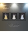 V-Tac 9W Solara vägglampa med sensor, CCT - IP65, Cortenfärgad, solcell