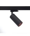 10W 3-fas RA97 skenspotlight - Dimbar, 110lm/W, svart