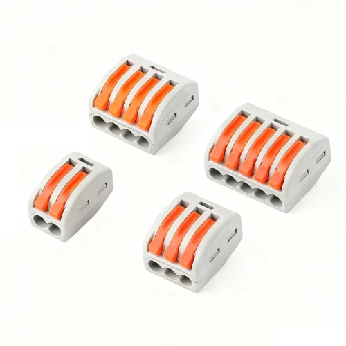 46 st. Skruvlös kopplingsklämma - 0,32-2,5mm2, för 2/3/4/5 ledningar
