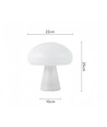Uppladdningsbar LED bordslampa - Guld, touch dimbar, CCT, IP20