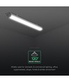 60cm 18W vattentät komplett LED-armatur - 120lm/W, IP65, 6500K, Cree chip, 6 års garanti
