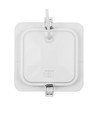12W Dure 3 kvadratisk LED-taklampa - CCT, IP54, 14,5x14,5 cm