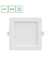 12W Dure 3 kvadratisk LED-taklampa - CCT, IP54, 14,5x14,5 cm
