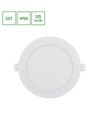 12W Dure 3 infällt panel - CCT, IP54, Ø14,5cm, rund