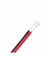 100m 1,2mm² kabel röd/svart - 2-ledare (16AWG), 12-24V, för LED-strip