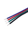 5m RGB-kabel - 4x1,3mm² (16AWG), 12-24V, för LED-strip