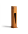 Corten trädgårdslampa - 70 cm, 12W, IP65 utomhus, inkl. ljuskälla