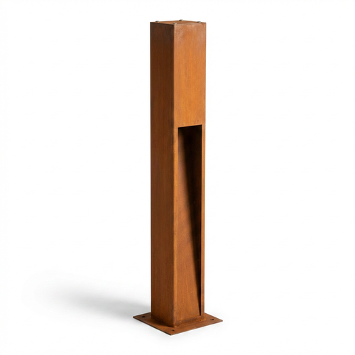 Corten trädgårdslampa - 100 cm, 12W, IP65 utomhus, inkl. ljuskälla