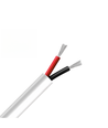 5m Kabel röd/svart, vit rund - 2x0,35mm², 12V-24V, för LED-strip