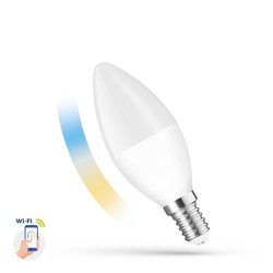 Spectrum LED LED 5W Smart Home LED lampa - Tuya/Smart Life, fungerar med Google Home, Alexa och smartphones, C38, E14