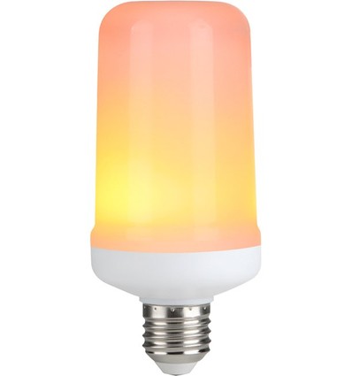 E27 5W LED-lampa med flameffekt - 14cm, 1500K, flicker flame effect