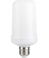 E27 5W LED-lampa med flameffekt - 14cm, 1500K, flicker flame effect