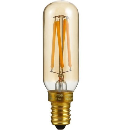 E14 4W dimbar LED-rörlampa - 8,5cm, 2200K, Guld, filament