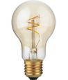 E27 4,2W Slim Flex Filament dimbar LED-lampa - 470lm, A60, 2200K, Gold finish