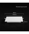 12W kvadratisk LED-panel för inbyggnad - CCT, Backlit, CREE-chip, 6 års garanti
