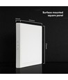 18W kvadratisk LED-taklampa - Backlit, CCT, 3-i-1 färgval, Cree-chip, 6 års garanti