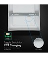 18W kvadratisk LED-taklampa - Backlit, CCT, 3-i-1 färgval, Cree-chip, 6 års garanti