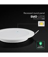 24W Ø17cm Backlit LED-panel för inbyggnad - 3-i-1 CCT, Cree chip, 6 års garanti, rund