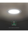 24W Ø17cm Backlit LED-panel för inbyggnad - 3-i-1 CCT, Cree chip, 6 års garanti, rund