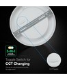 24W Ø17cm Backlit LED-panel för inbyggnad - 3-i-1 CCT, Cree chip, 6 års garanti, rund