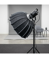 Softbox med raster, Ø65cm - För 200W/300W strålkastare, svart
