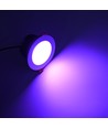 6W Ø9cm infälld spotlight dimbar RA90 - 12-24V, hål: Ø7,5 cm, mått: Ø9 cm, vit kant