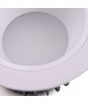 6W Ø9cm infälld spotlight dimbar RA90 - 12-24V, hål: Ø7,5 cm, mått: Ø9 cm, vit kant