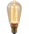 E27 3,5W dimbar LED-lampa - ST64, Vintage Rustika, 1800K, guldglas, 100lm