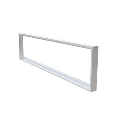 Outlet: Ram för 120x30 LED-panel - Monteringssats, vit kant