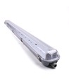 IP65 T8 LED armatur - Till 2x 120cm LED rör, IP65 vattentät, Trådbunden