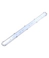 120cm Industriarmatur - För 2x 120cm T8 LED-rör, IP65 vattentät, genomkopplad