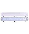 IP65 T8 LED armatur - Till 2x 120cm LED rör, IP65 vattentät, Trådbunden