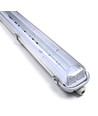 IP65 T8 LED armatur - Till 2x 120cm LED rör, IP65 vattentät, Trådbunden