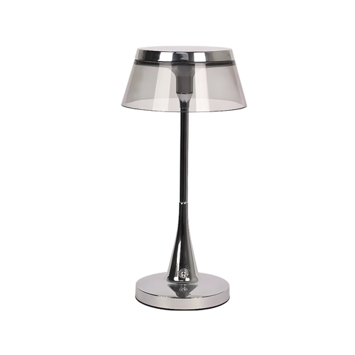 Laddningsbar LED-bordslampa - Silver, touch dimbar, CCT, IP54