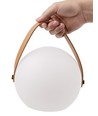 Laddningsbar RGB LED bordslampa - Vit, inkl. fjärrkontroll, IP54 utomhus