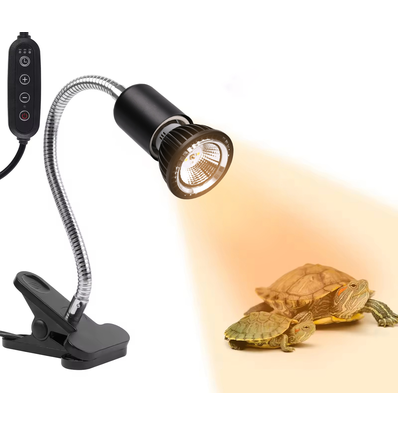 Reptil LED-lampa UVB - 5W, klämfäste