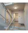 30W LED sensorlampa med nödljus – justerbar watt/CCT, IP44, inbyggt batteri