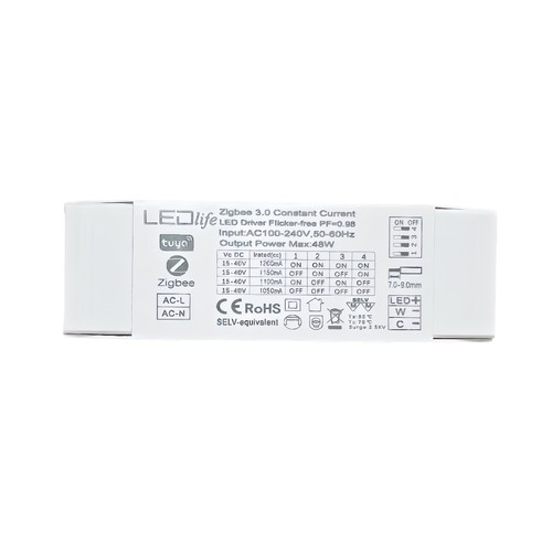 48W / 1050-1200mA CCT driver för LED-panel - 15-40V, Zigbee, Hue-kompatibel, CCT-justerbar