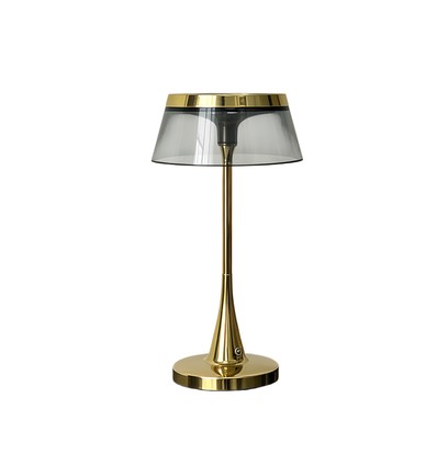 Laddningsbar LED-bordslampa - Guld, touch-dimbar, CCT, IP54