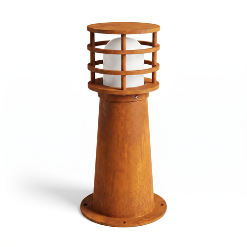 Corten 11W trädgårdslampa - 40 cm, IP65 utomhus, inkl. ljuskälla