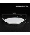 12W Ø17cm Backlit LED-panel för inbyggnad - 3-i-1 CCT, Cree-chip, 6 års garanti, rund