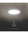 12W Ø17cm Backlit LED-panel för inbyggnad - 3-i-1 CCT, Cree-chip, 6 års garanti, rund