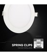 12W Ø17cm Backlit LED-panel för inbyggnad - 3-i-1 CCT, Cree-chip, 6 års garanti, rund