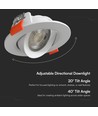 10-pack 7W Ø8,8cm LED downlight - Hål: Ø6,8 cm, CCT - 3 färgtemperaturer