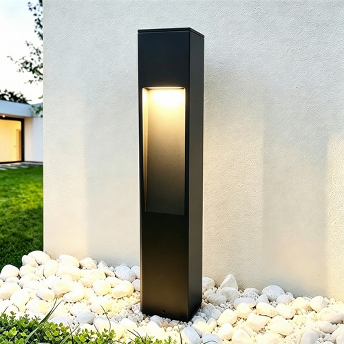 Svart trädgårdslampa - 10W, 60 cm, IP65 utomhus, inkl. ljuskälla