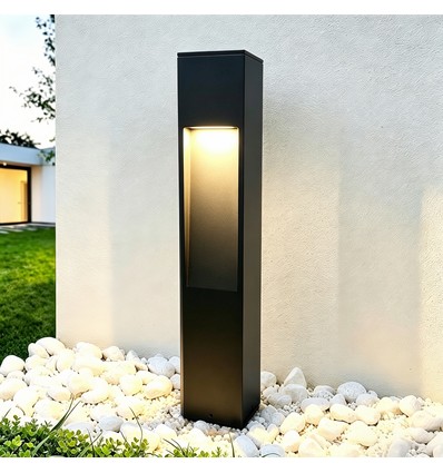 Svart trädgårdslampa - 10W, 60 cm, IP65 utomhus, inkl. ljuskälla
