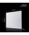 60x60 LED-panel, 20W - 180lm/W, 6500K, Backlit