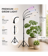 LEDlife växtlampa med stativ - 4 lampor, timer och fjärrkontroll